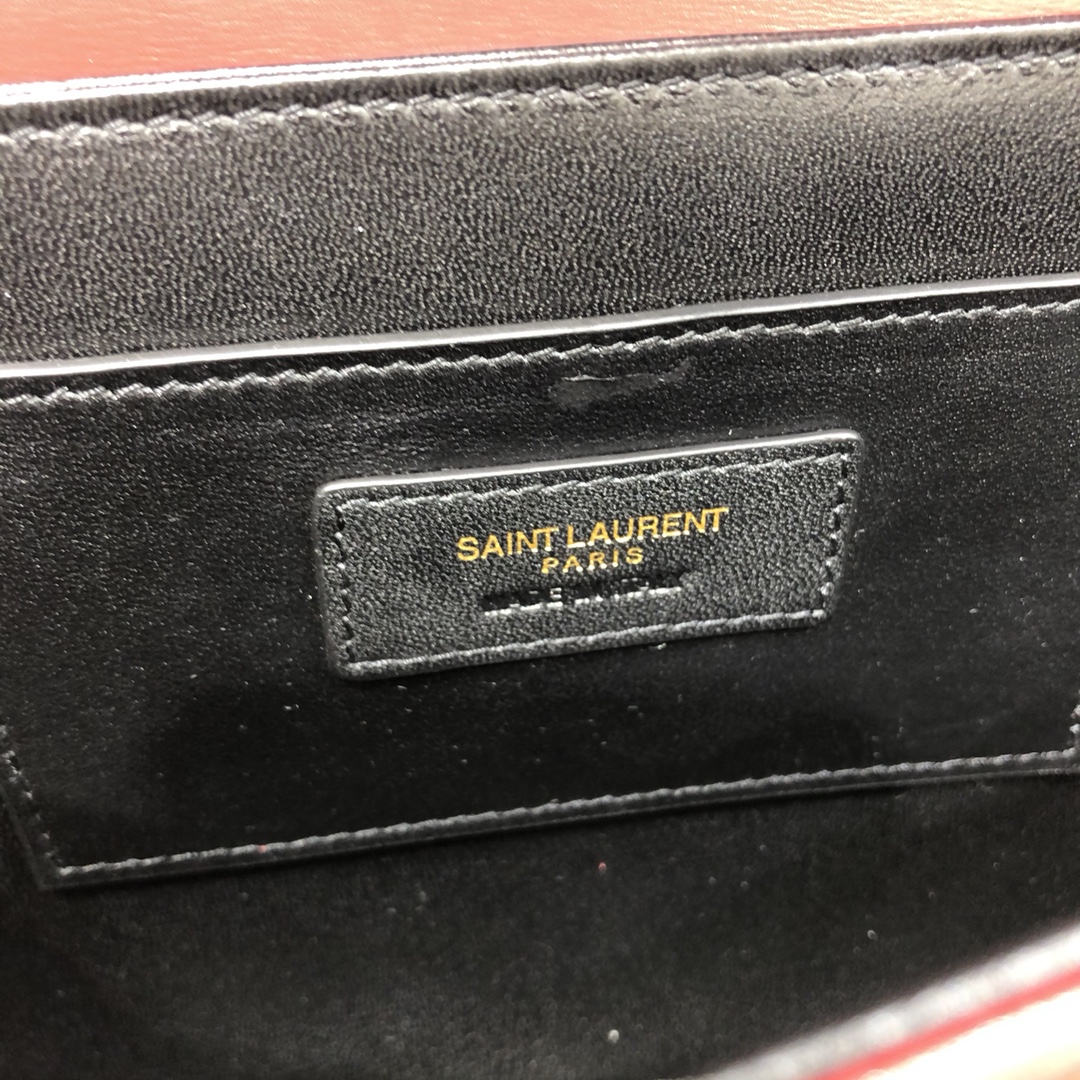 Saint Laurent Solferino Box Medium Calfskin Handbag Shoulder Bag Red 634305 